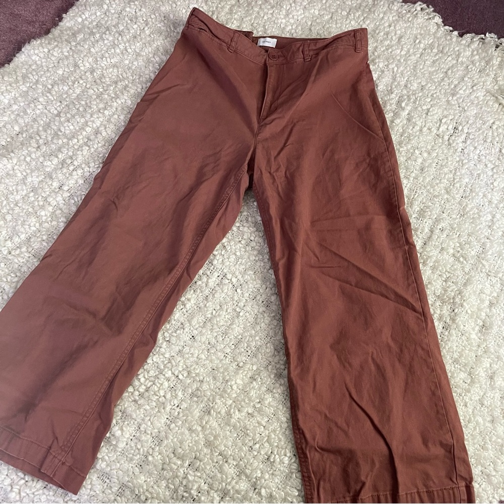High waist wide leg crop pants 14